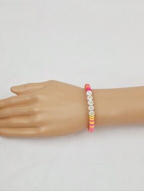 3 FOR $15 🧡 Handmade Clay Bead Jesus  Bracelet